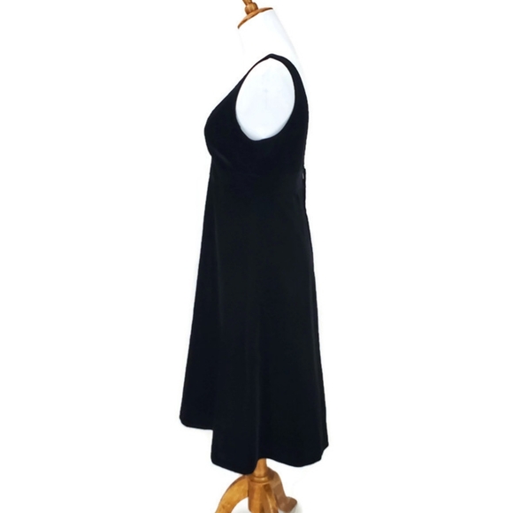 J. Crew Rich Black Velvet Fit & Flare Dress 4 NWT Holiday Party New Year's Eve - Picture 2 of 10